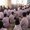 دیدار با دانش آموزان و اقامه نماز در دبیرستان نبوت