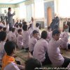 دیدار با دانش آموزان و اقامه نماز در دبیرستان نبوت